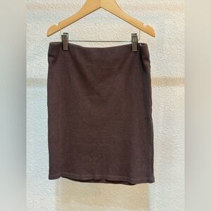 Lanston Elegant Brown Ribbed Tube Top / Skirt